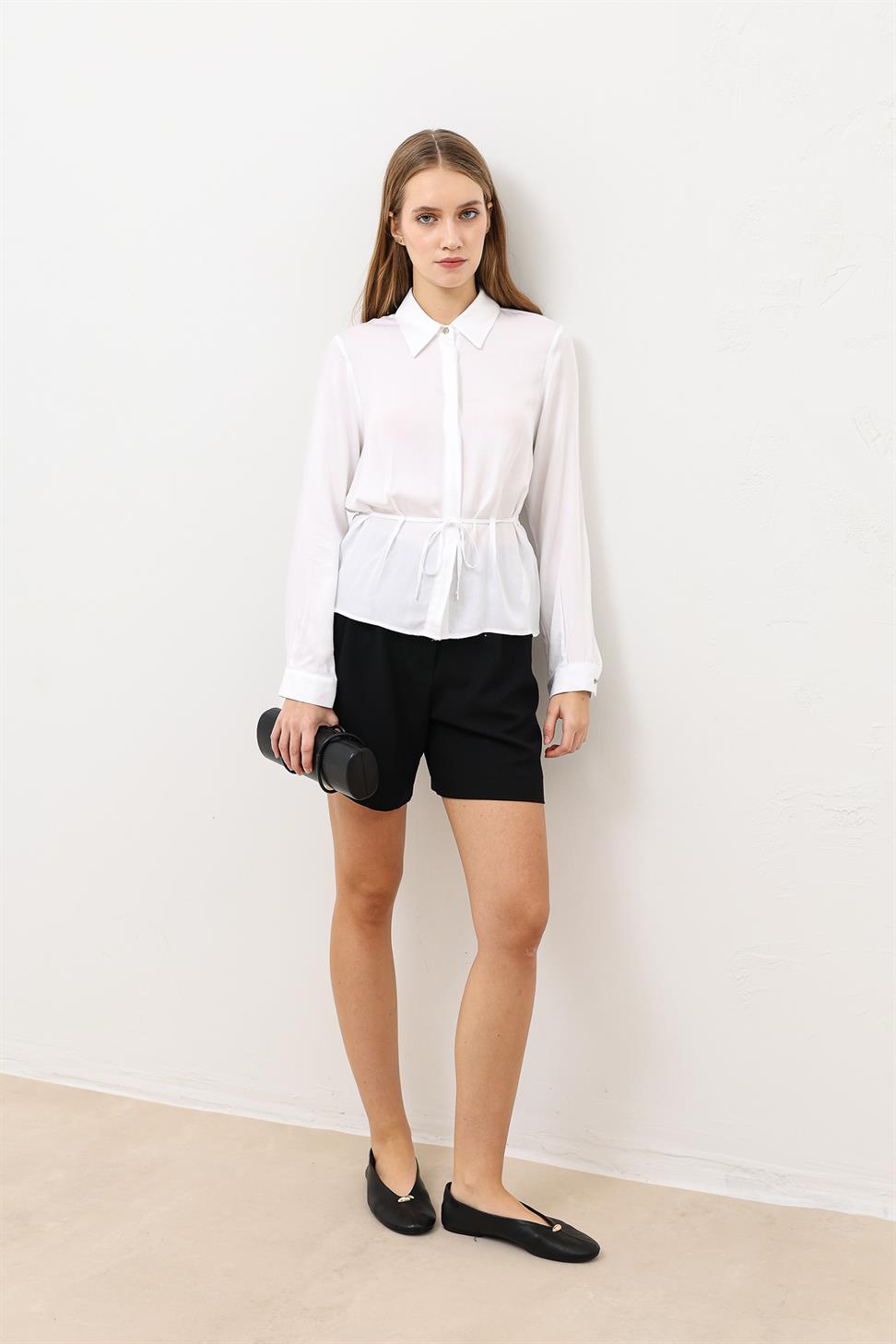 Womens Shirt with a Tie-Front