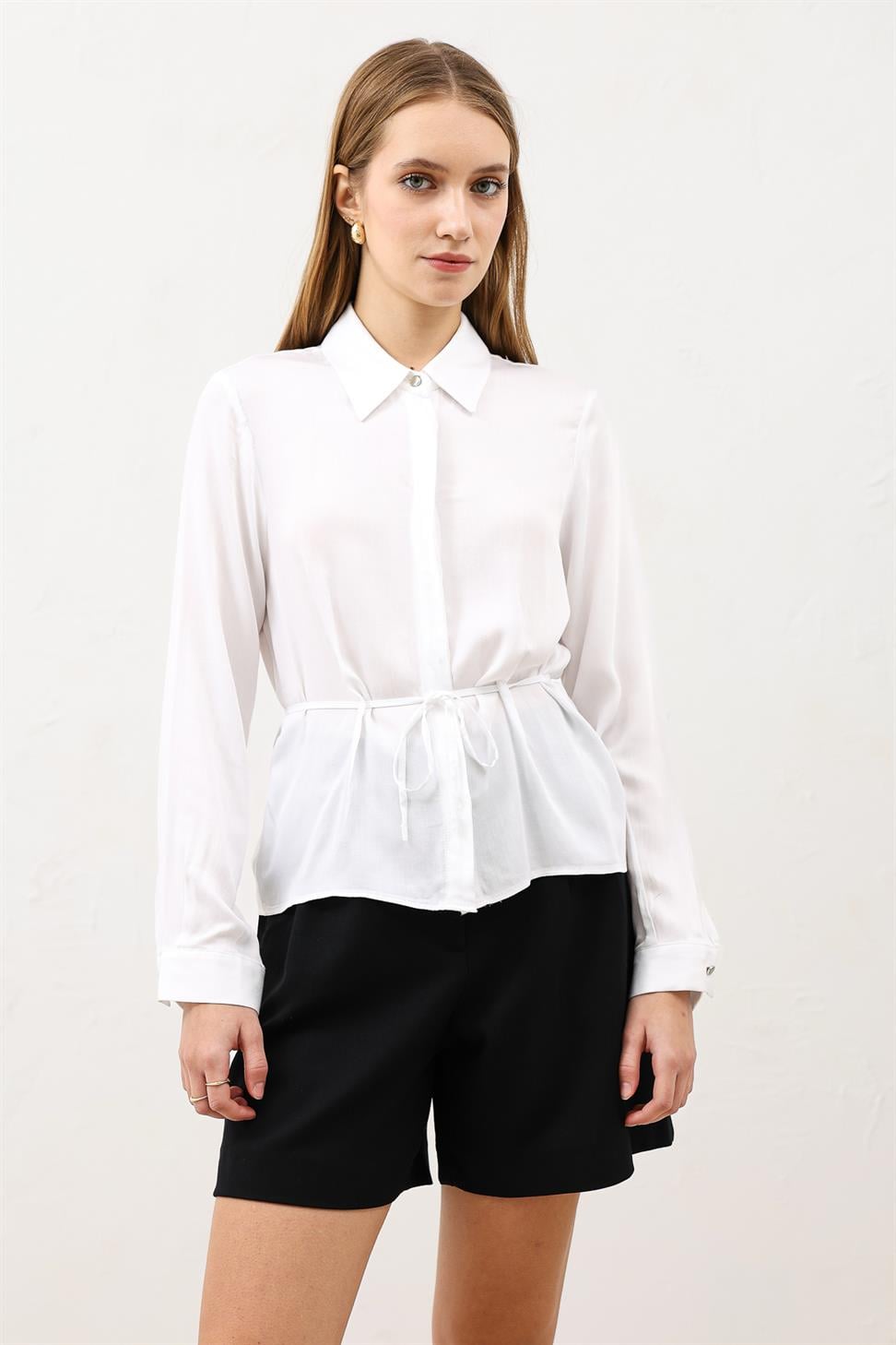 Womens Shirt with a Tie-Front