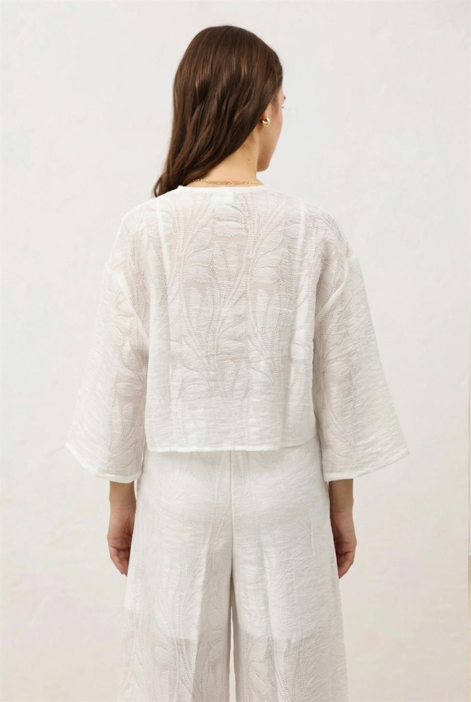 Floral-Print Shirt and Pants Set for Women