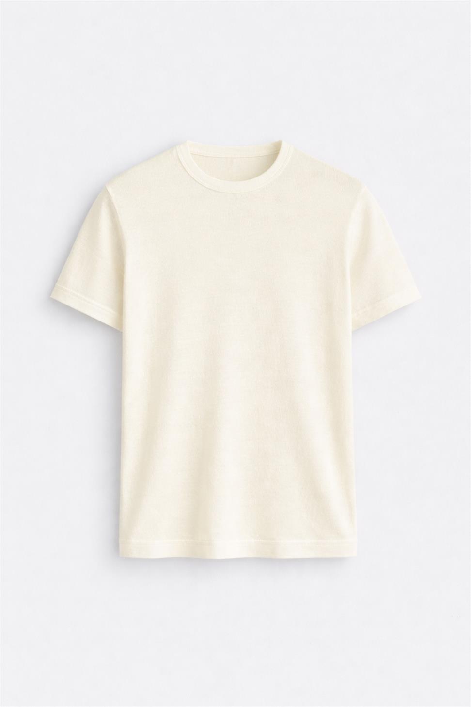 Antioch Ekru Dokulu Erkek T-Shirt