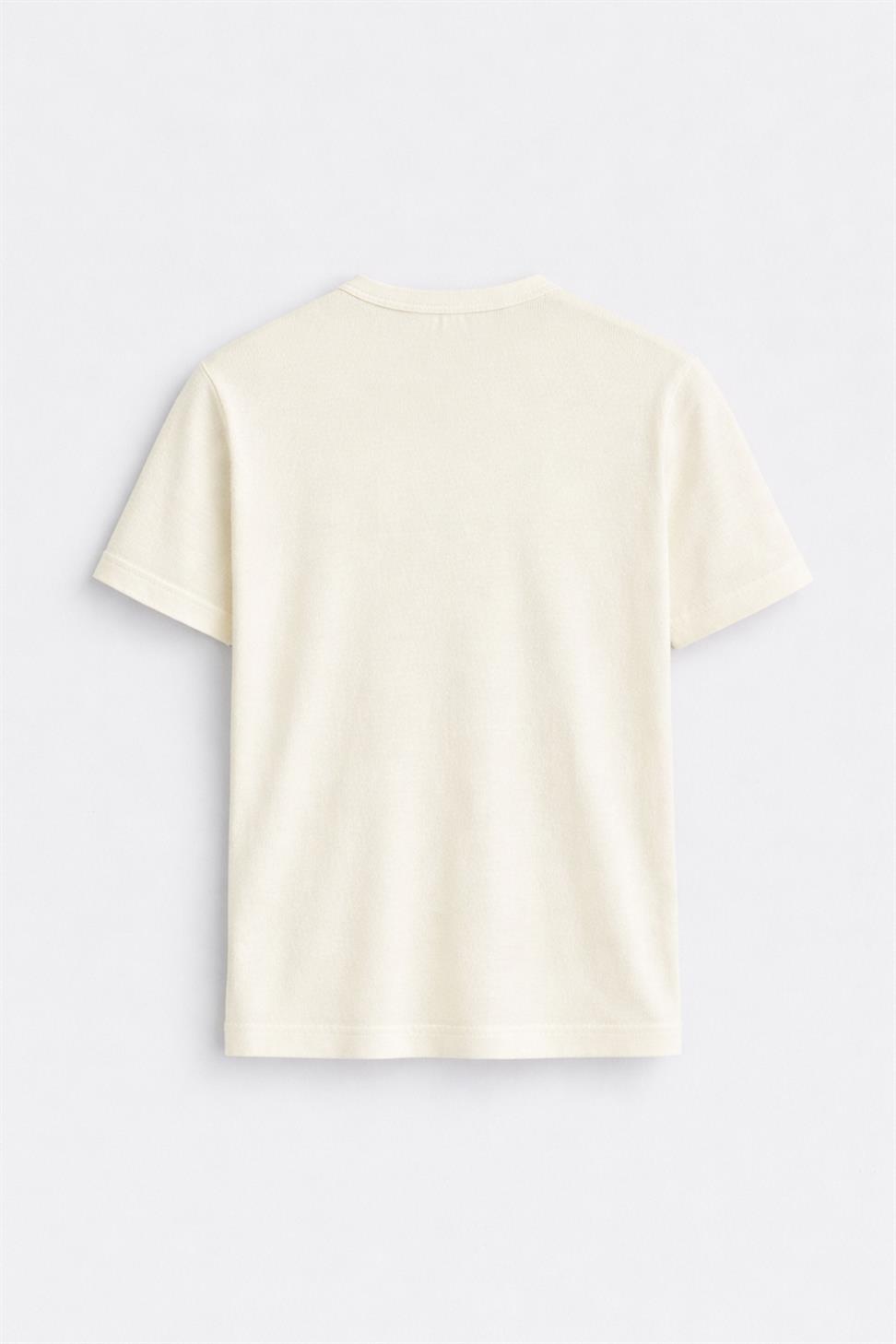 Antioch Ekru Dokulu Erkek T-Shirt