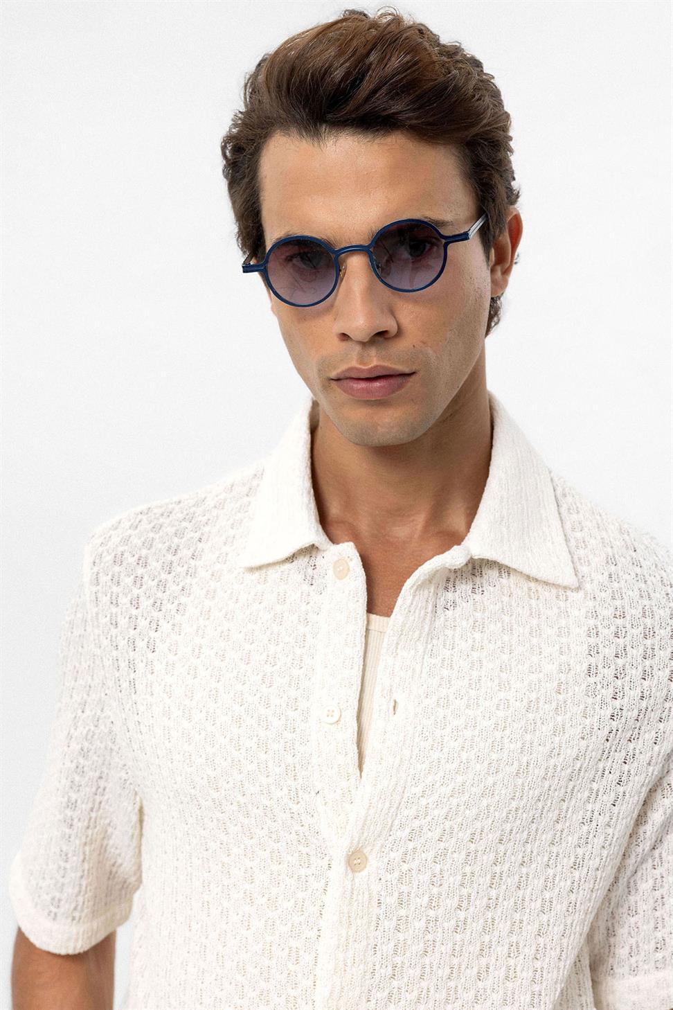 Antioch Ekru Dokulu Kroşe Erkek Gömlek