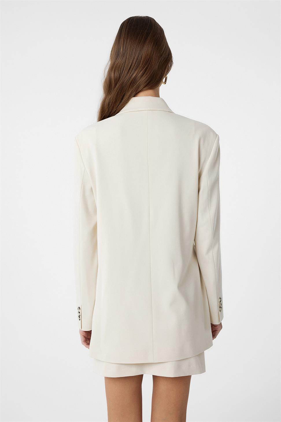 Antioch Ekru Kuşaklı Kadın Blazer