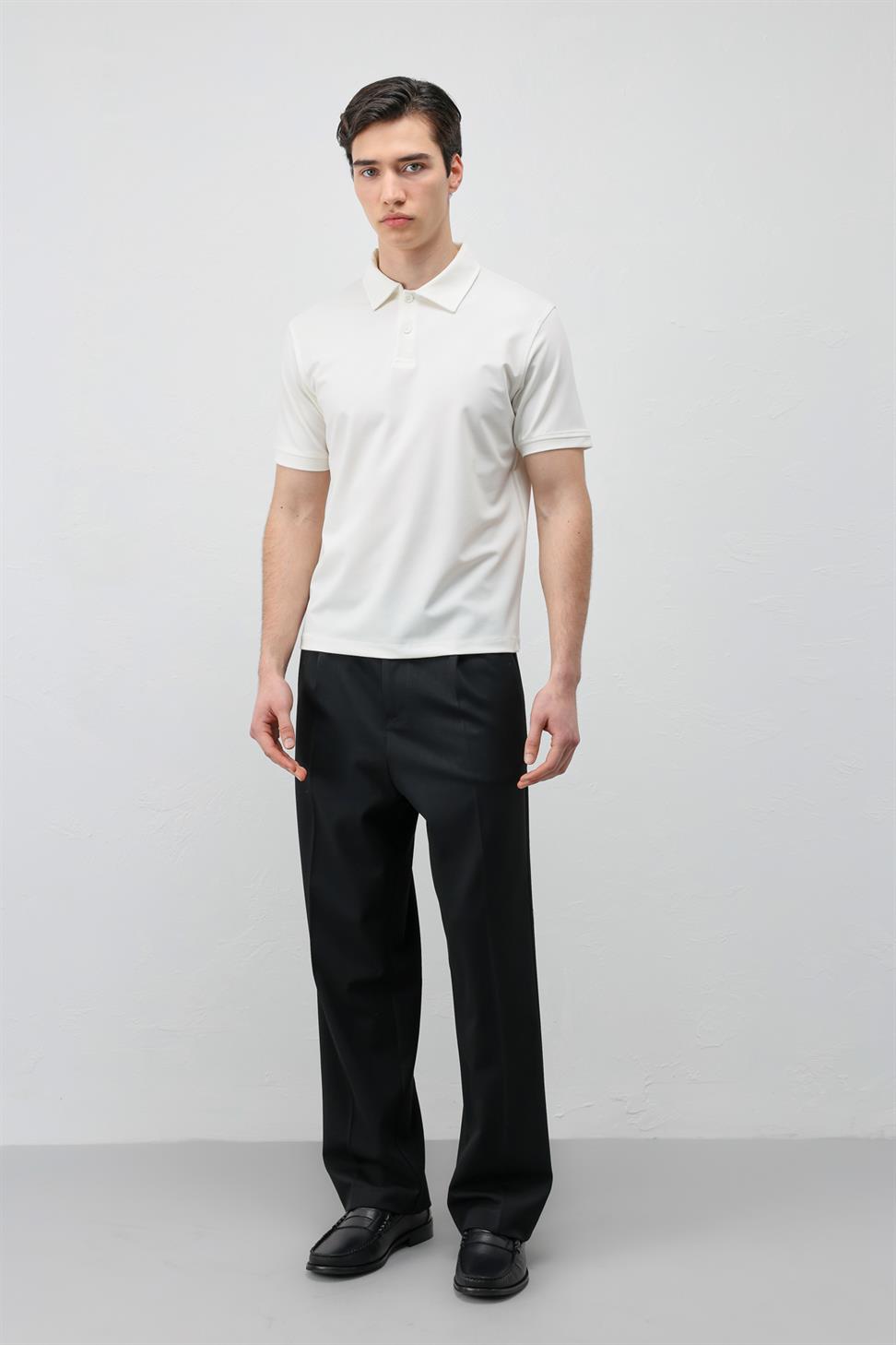 Mens Lyocell-Blend Polo Shirt