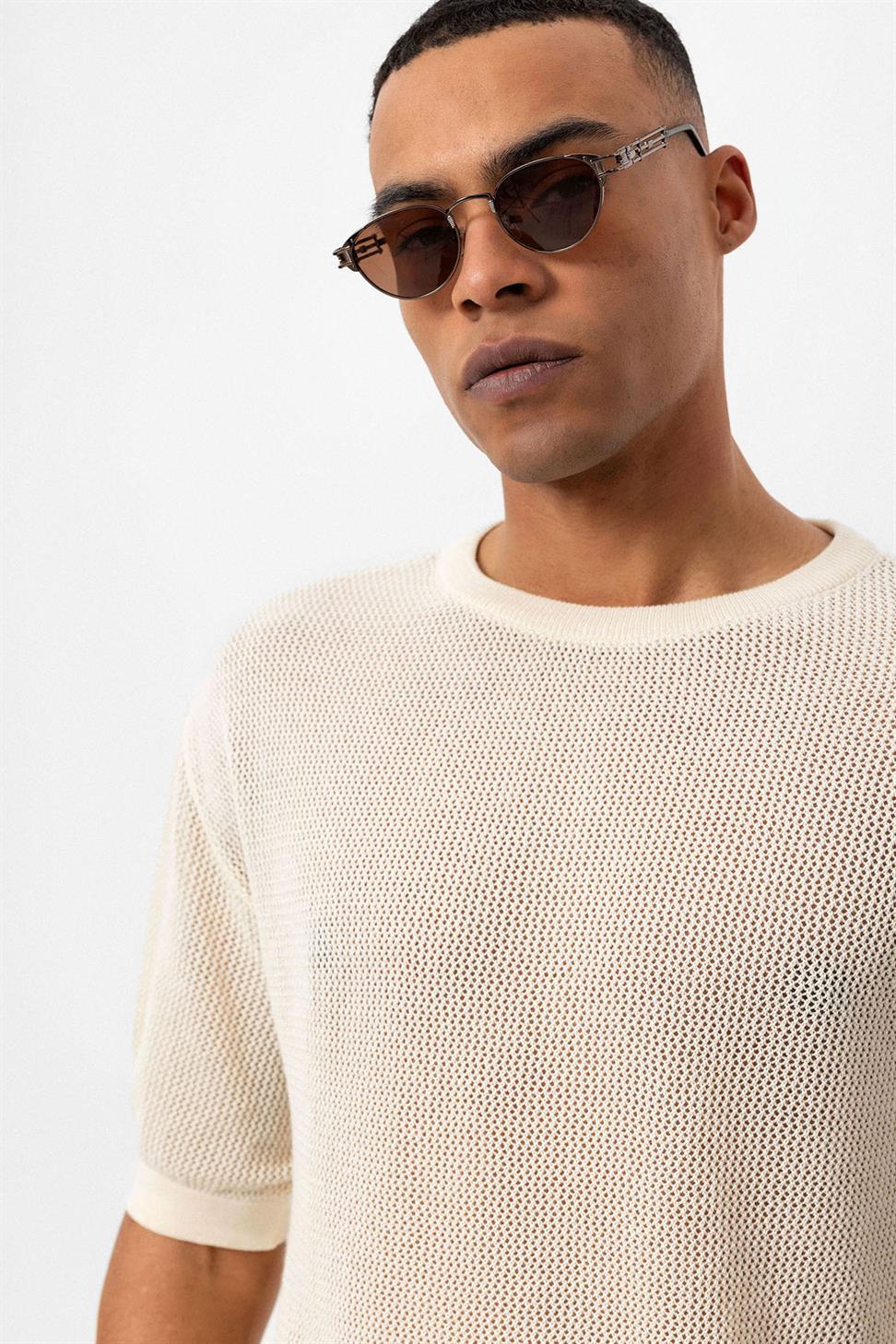 تي شيرت رجالي مخرم مخرم مخرم للرجال