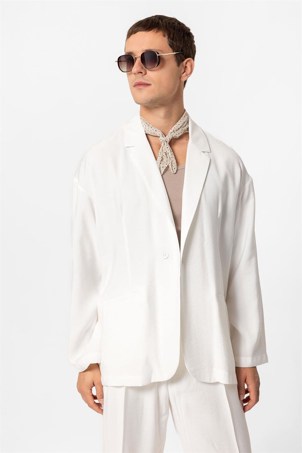 Oversized Unlined Mens Blazer Jacket