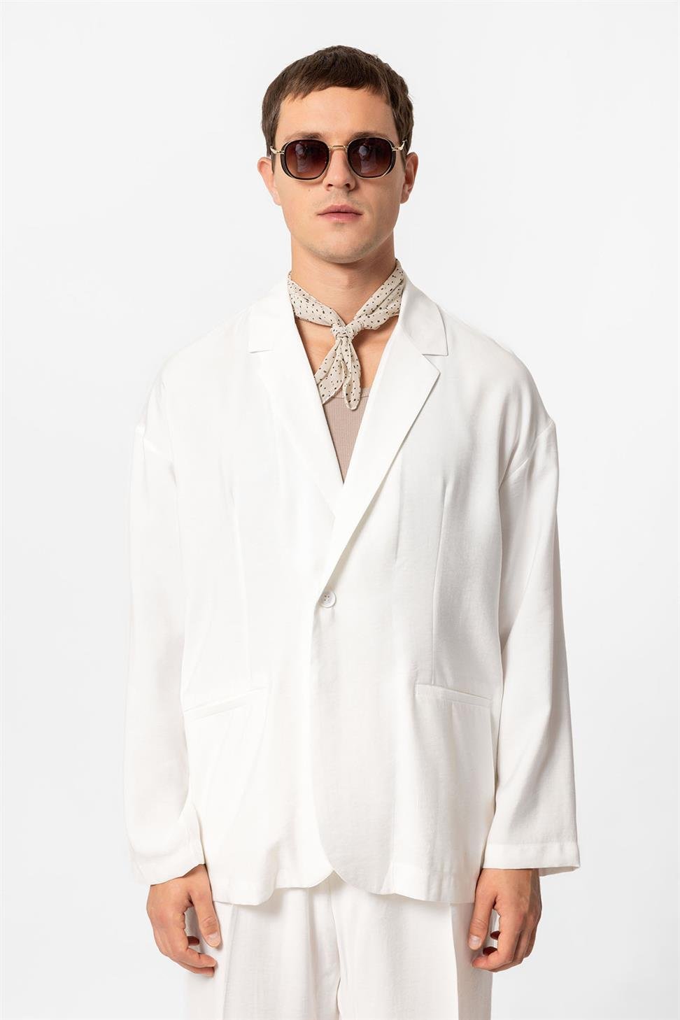 Oversized Unlined Mens Blazer Jacket