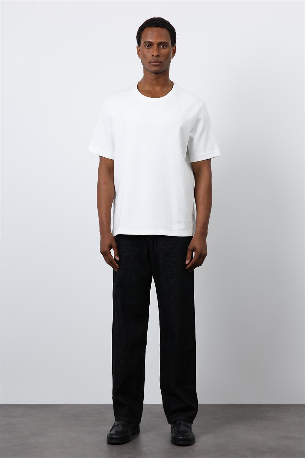 Antioch Ekru Regular Fit Basic Erkek T-Shirt