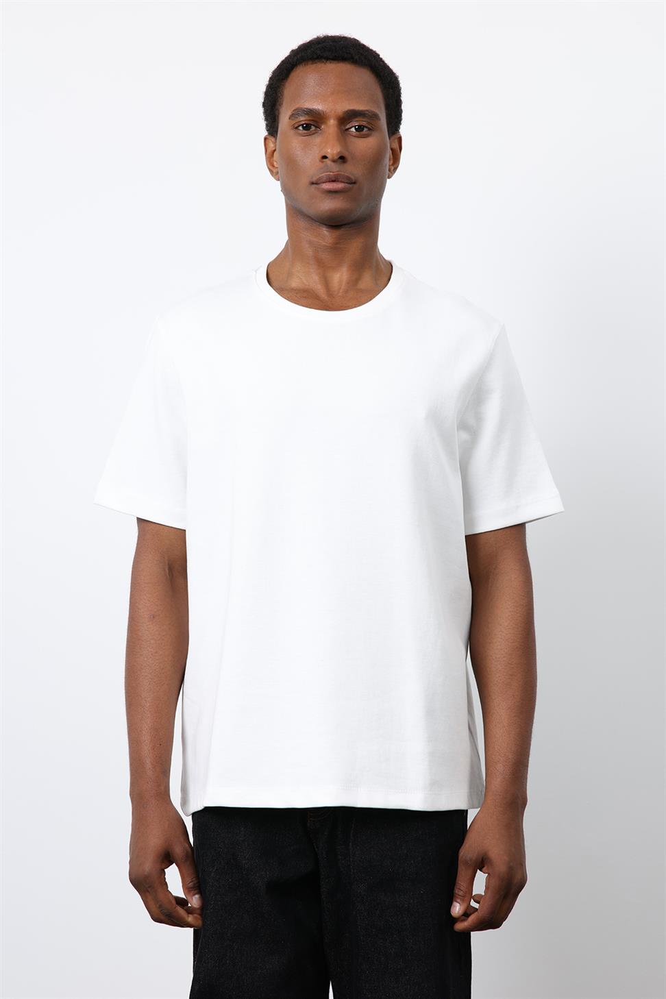 Antioch Ekru Regular Fit Basic Erkek T-Shirt