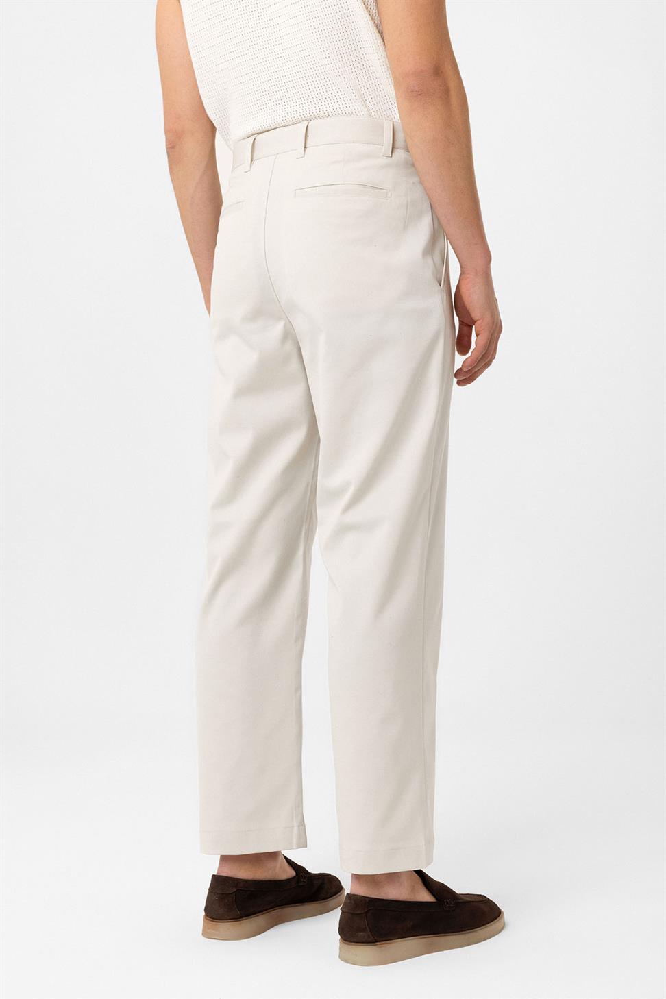 Antioch Ekru Straight Fit Erkek Pantolon