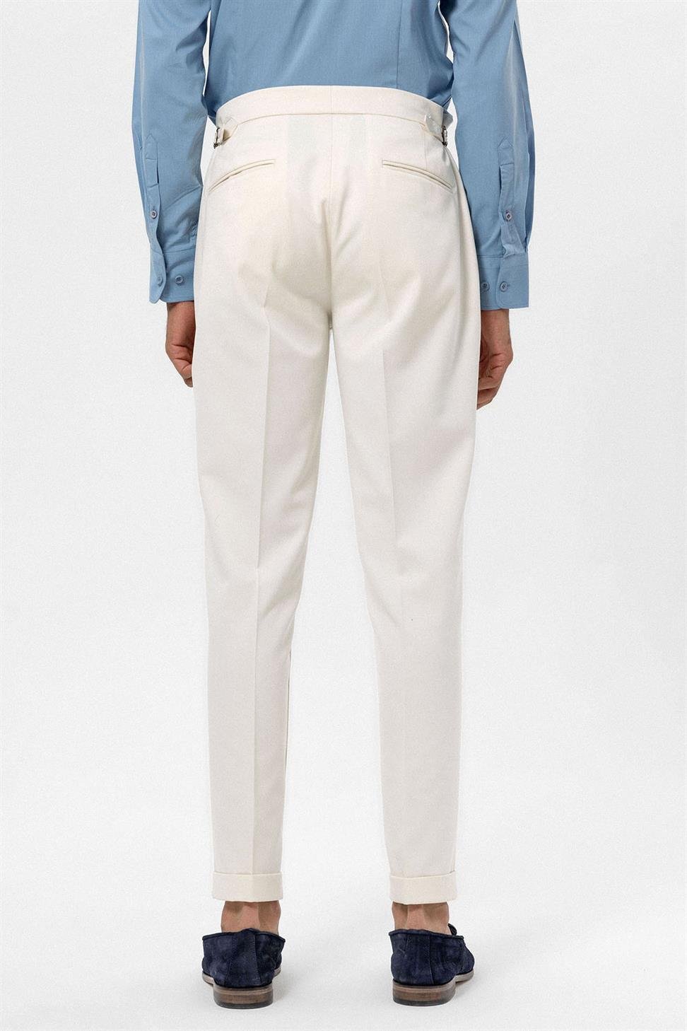 بنطلون رجالي بخصر عالٍ عادي للرجال