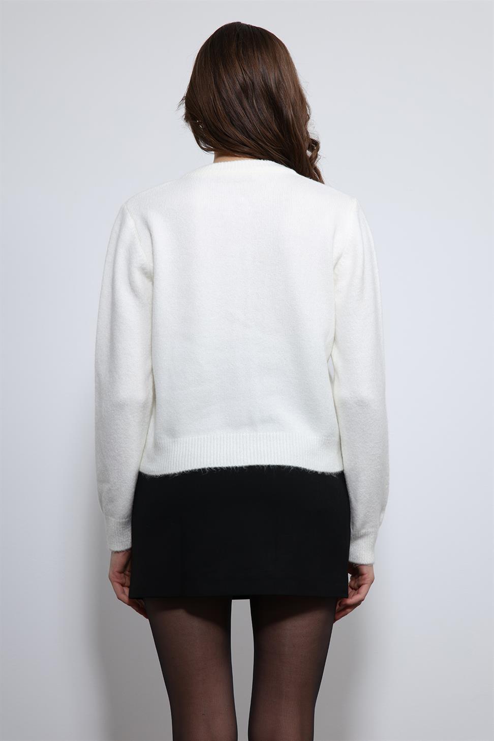 Antioch Ekru Yumuşak Dokulu Hırka