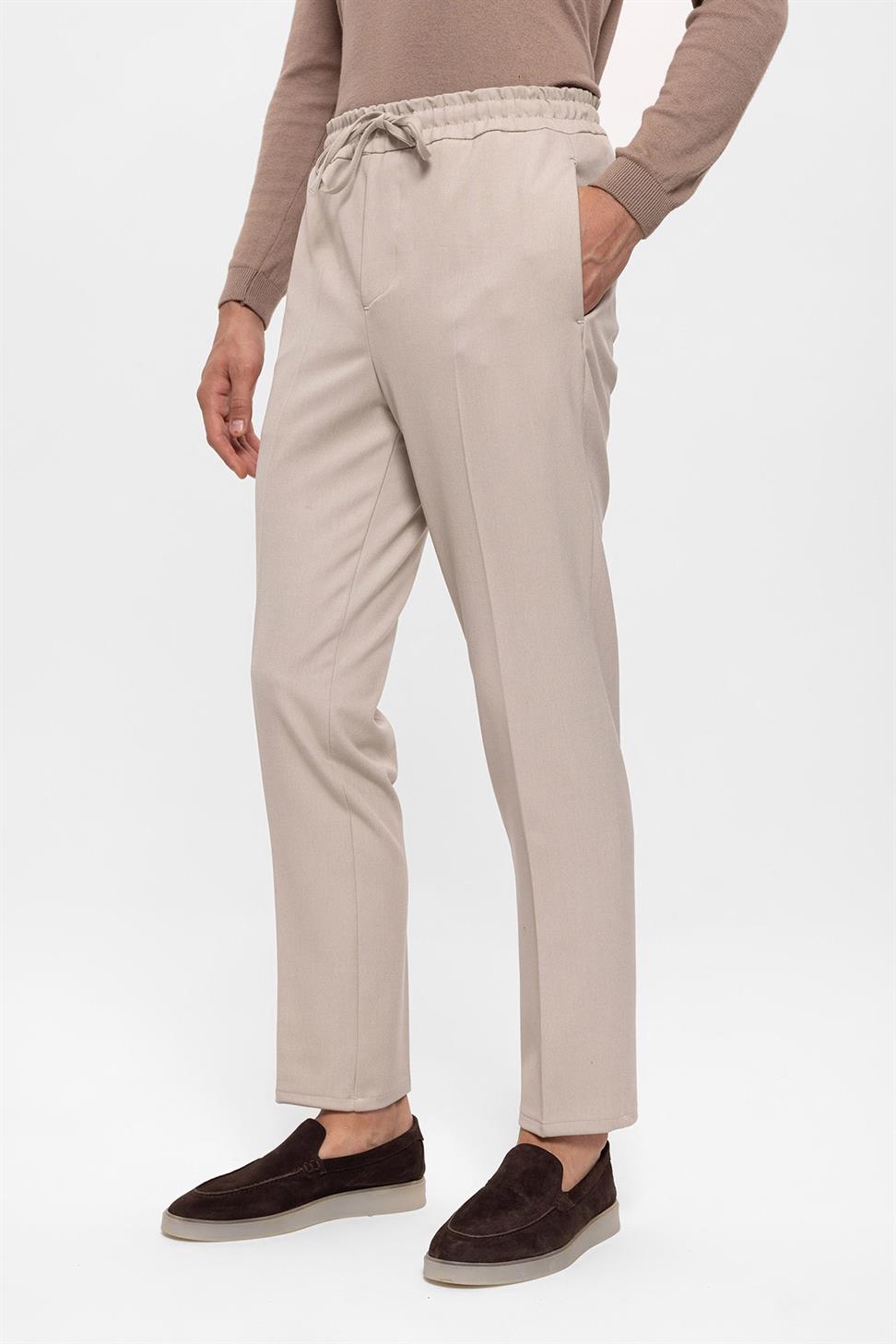 مرونة عالية الخصر السراويل الرجالية