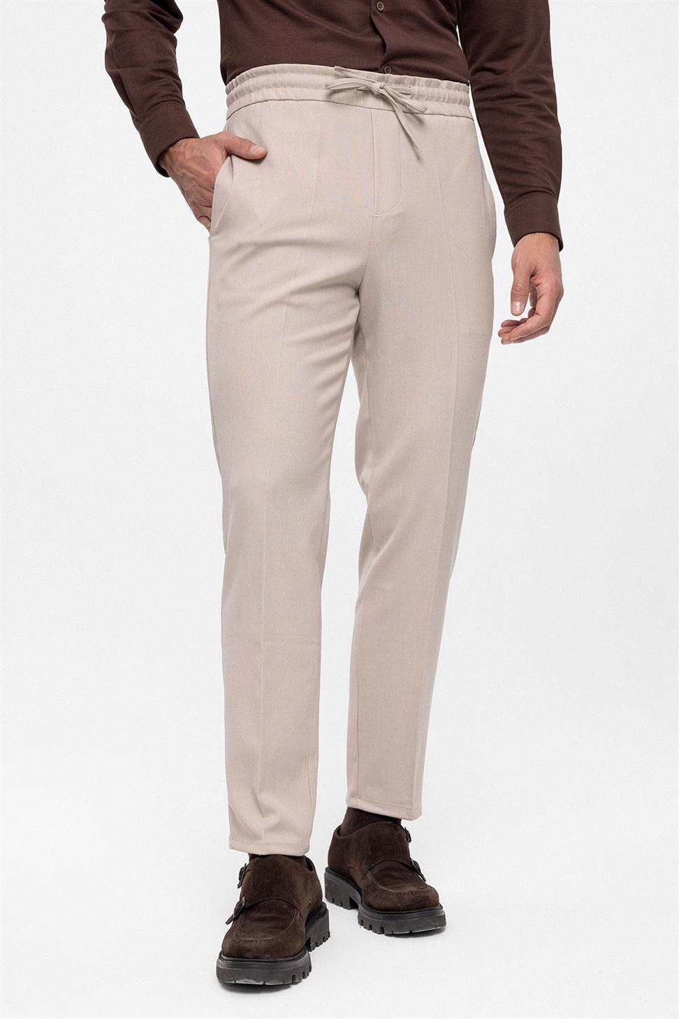 مرونة عالية الخصر السراويل الرجالية