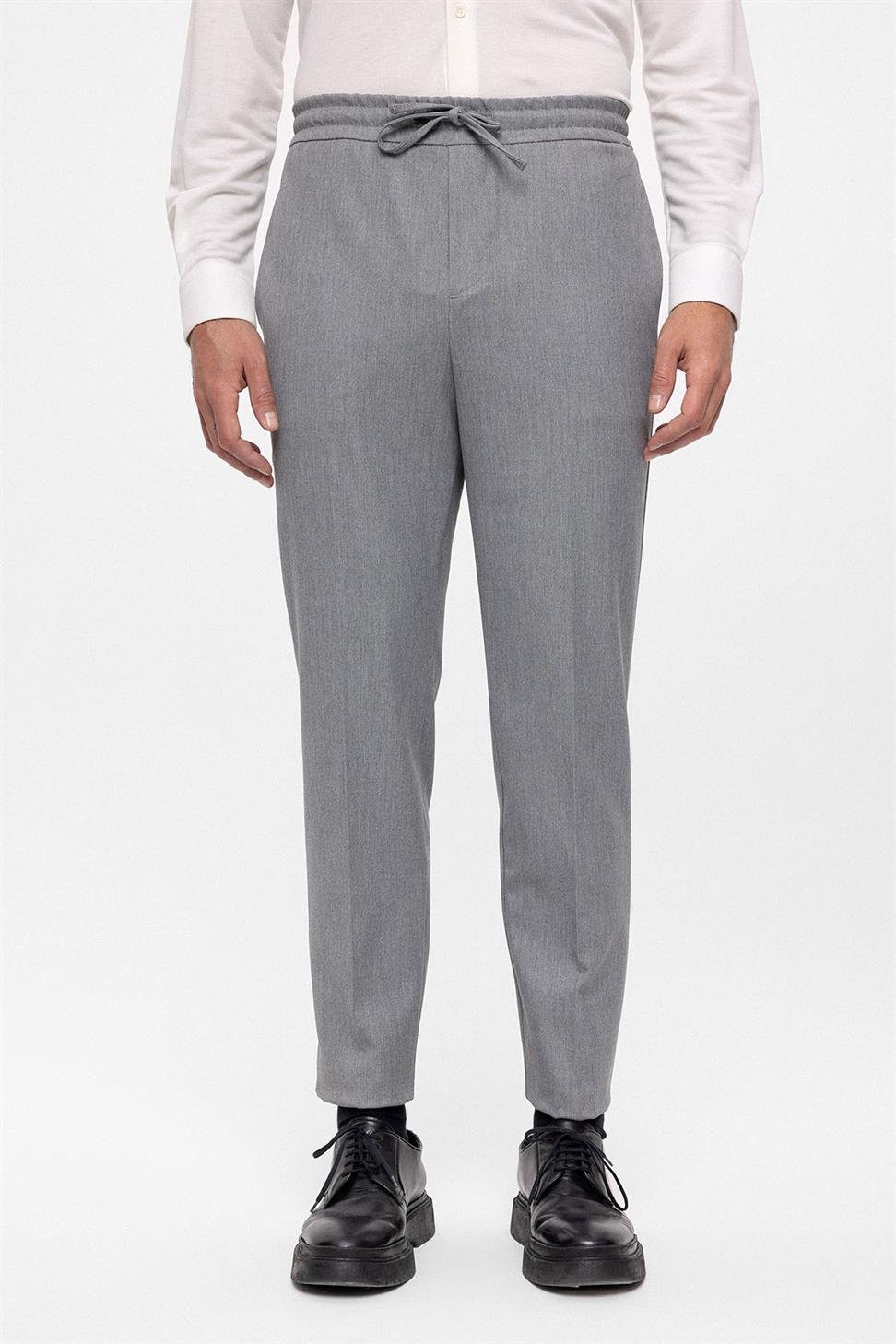 مرونة عالية الخصر السراويل الرجالية