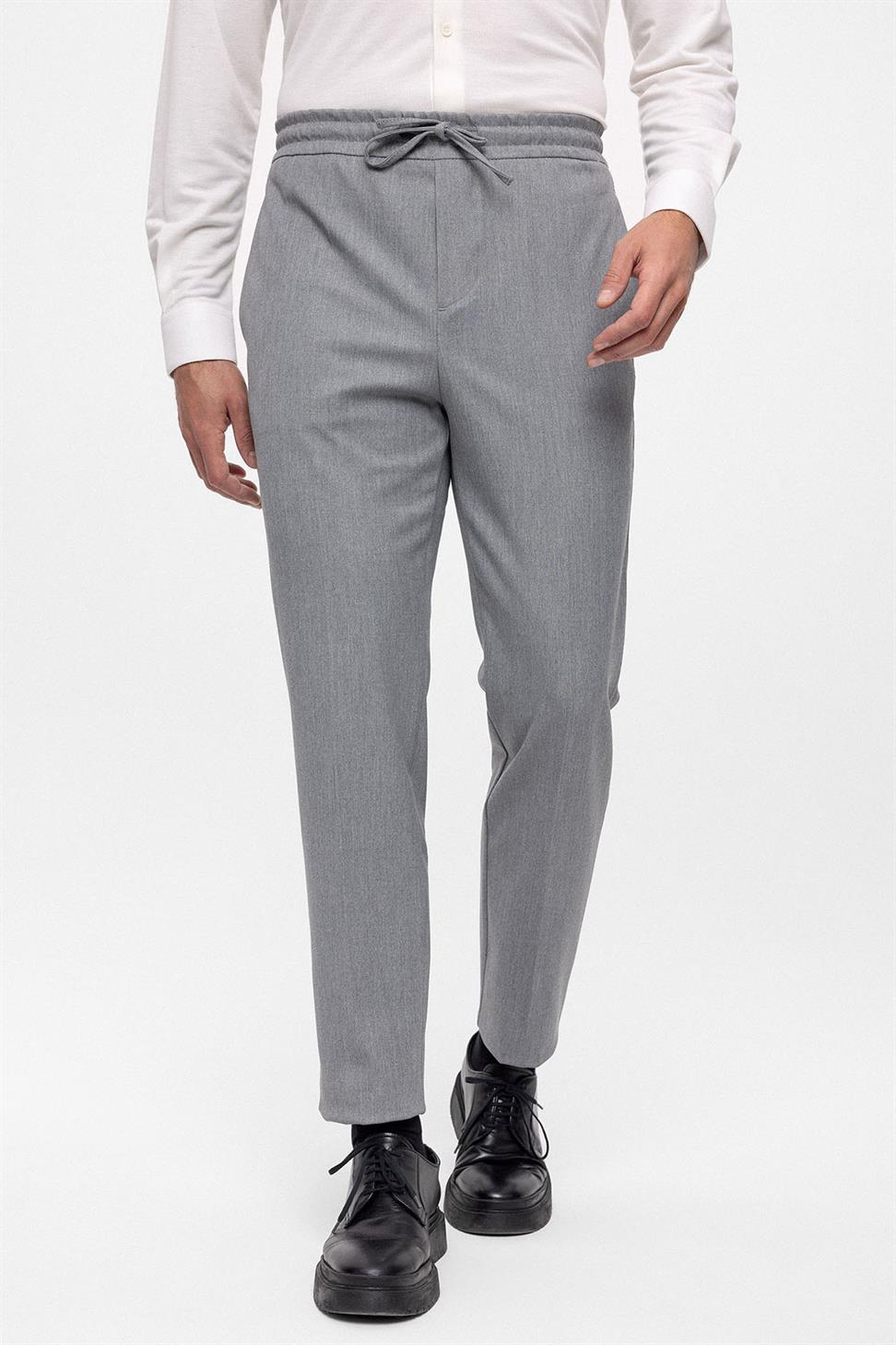 مرونة عالية الخصر السراويل الرجالية