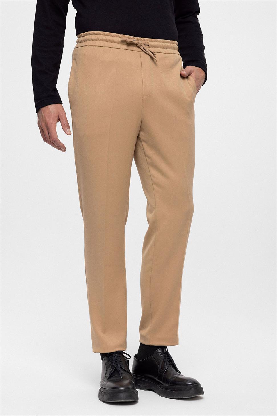 مرونة عالية الخصر السراويل الرجالية