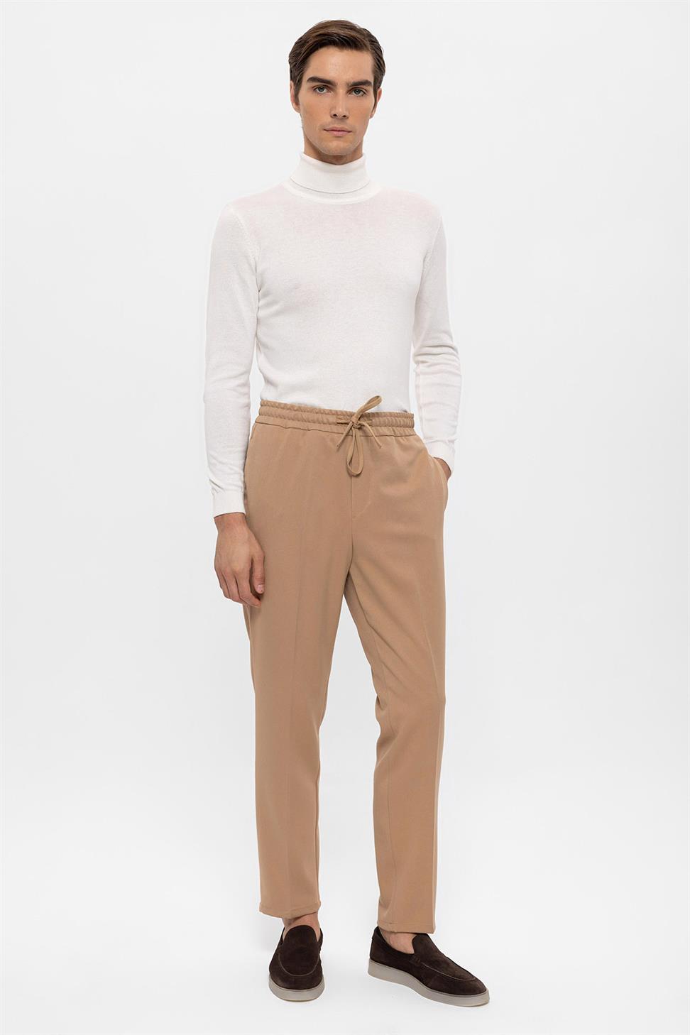 مرونة عالية الخصر السراويل الرجالية