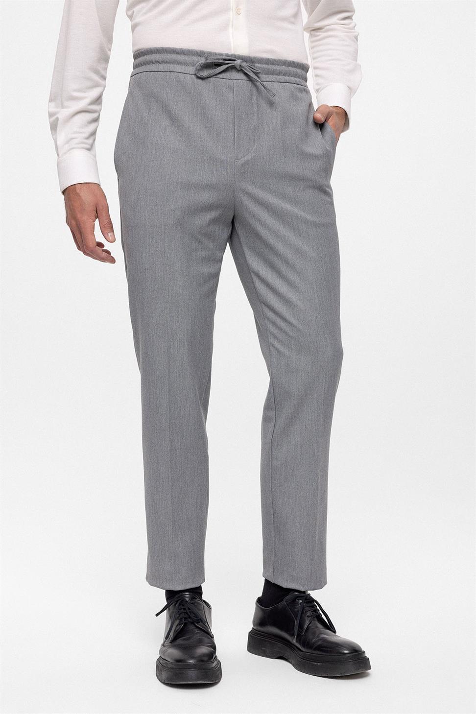 مرونة عالية الخصر السراويل الرجالية