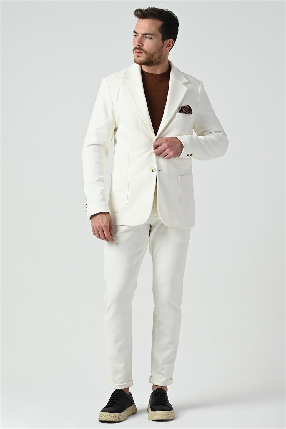 مجموعة السراويل سترة غير المبطنة للرجال