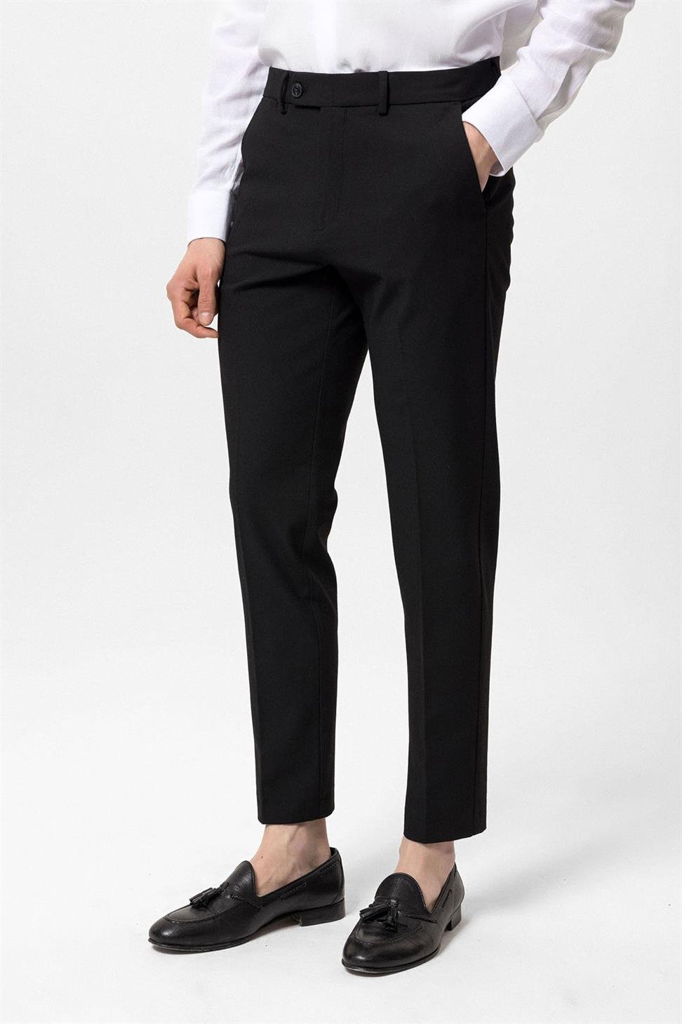 بنطلون قماش سليم صالح للرجال