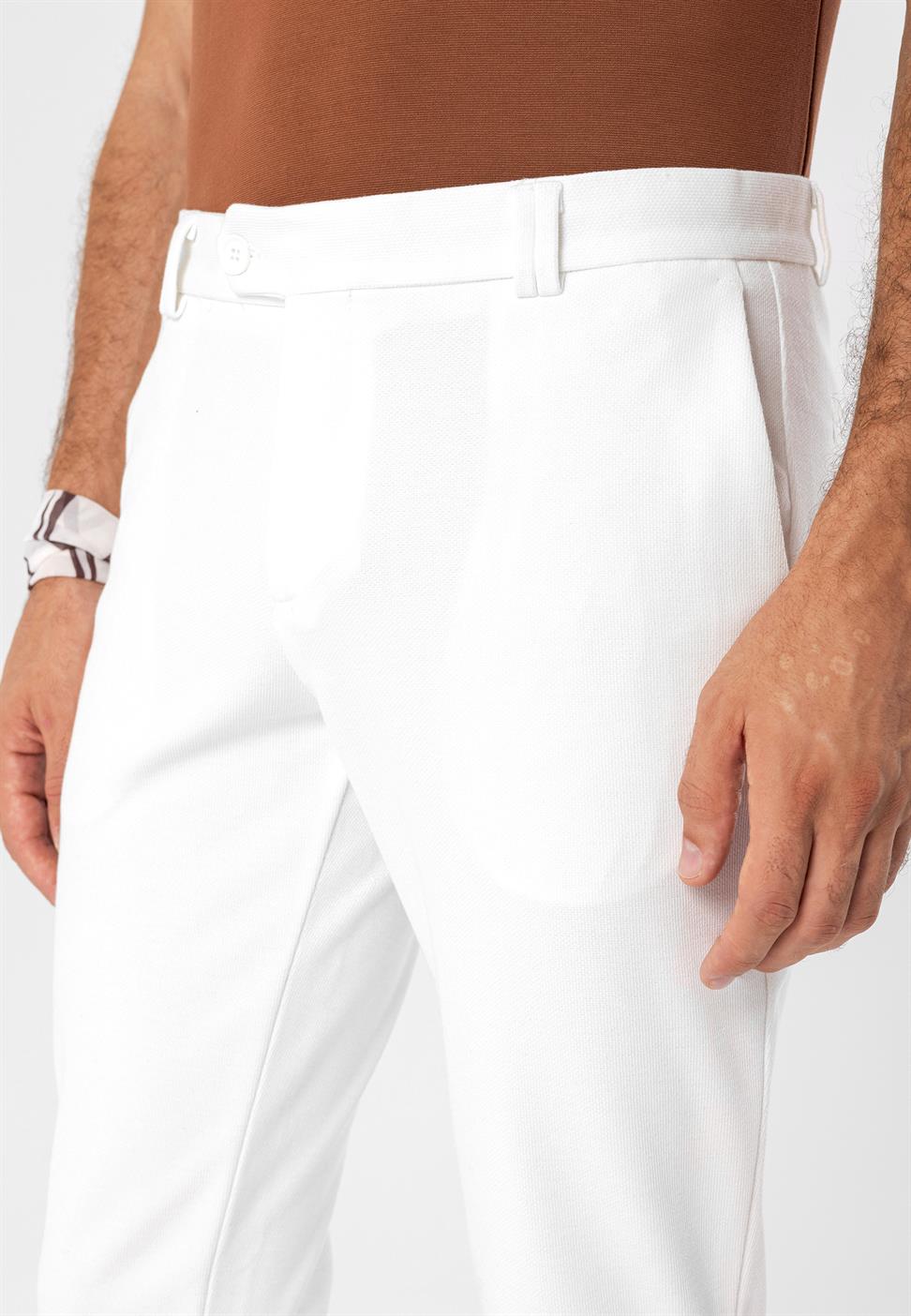 بنطال ذو قصة ضيقة للرجال بساقين مزدوجة