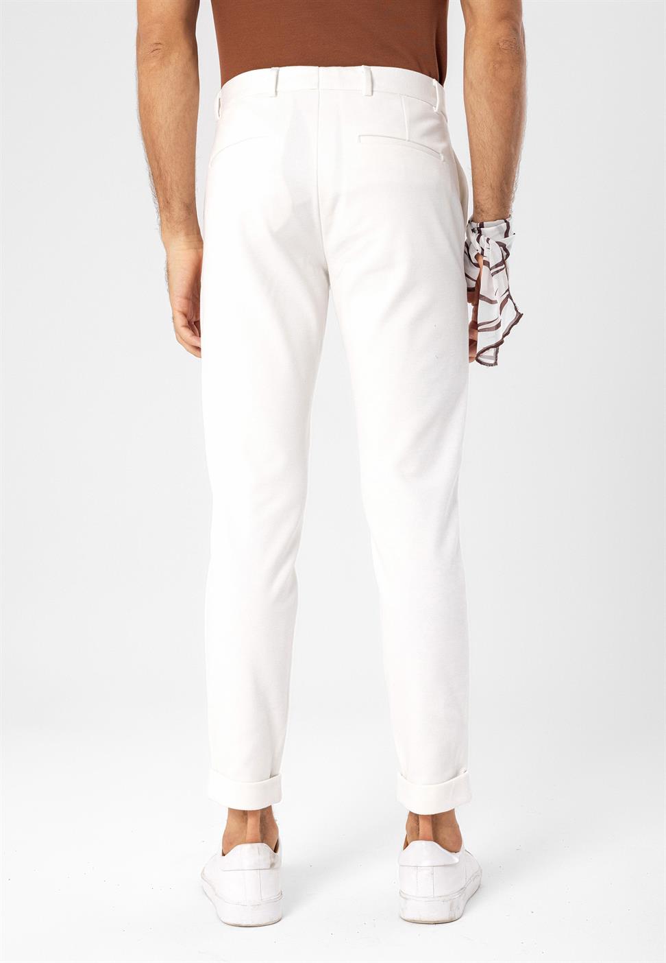 بنطال ذو قصة ضيقة للرجال بساقين مزدوجة