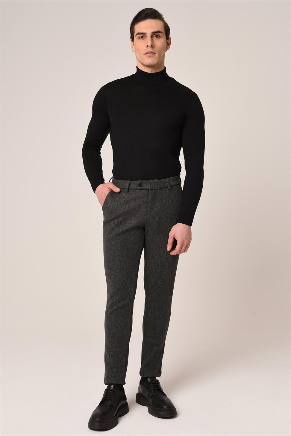 بنطال كاشيه بقصة ضيقة للرجال