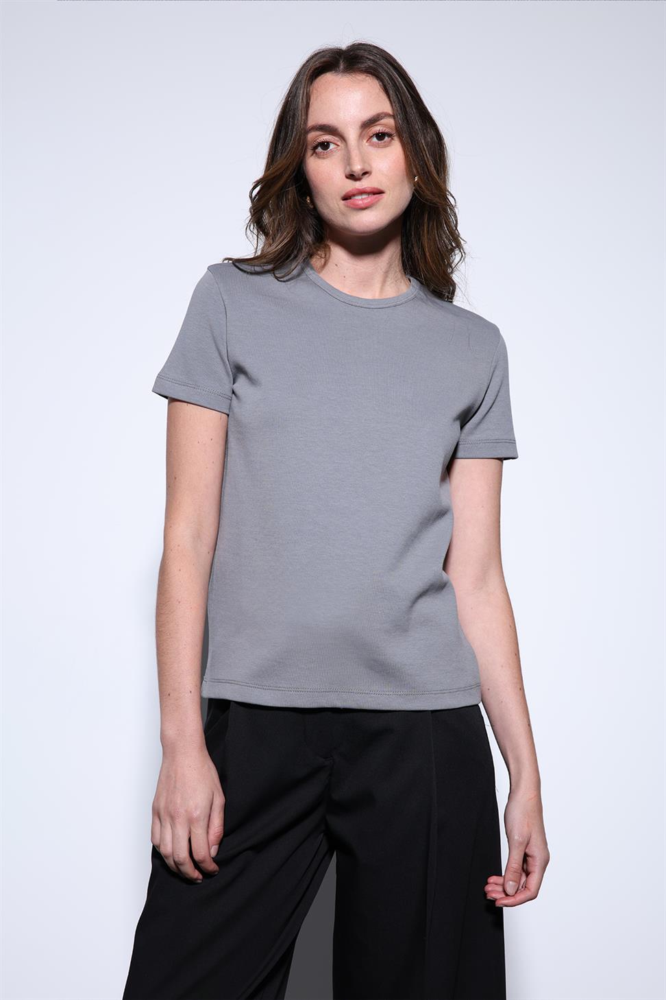 Antioch Füme Basic Kadın T-Shirt