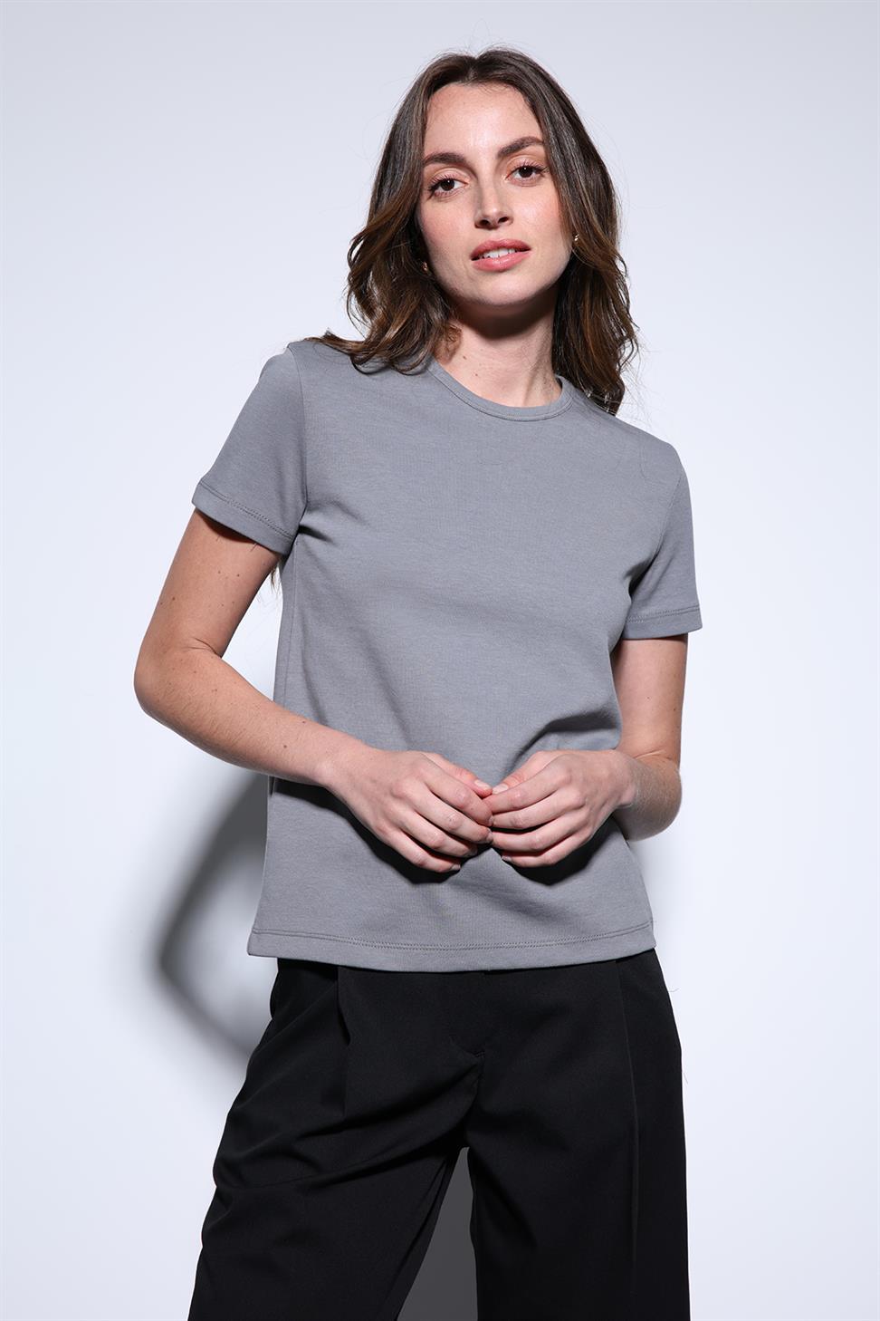 Antioch Füme Basic Kadın T-Shirt