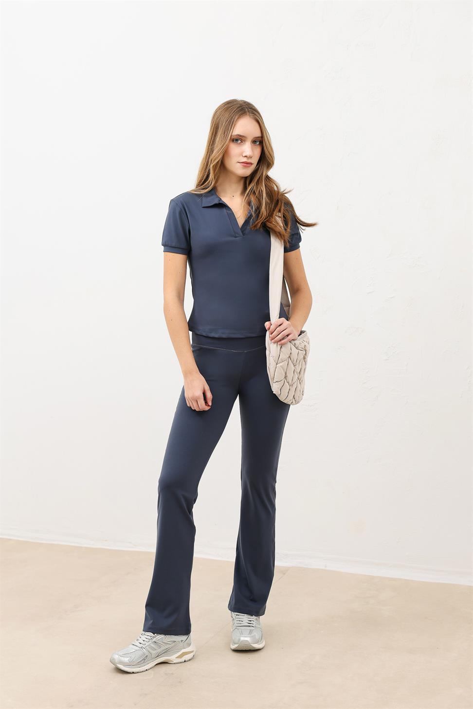 High Waist Spanish Leg Womens Leggings