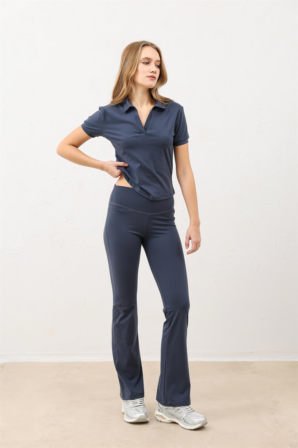 High Waist Spanish Leg Womens Leggings