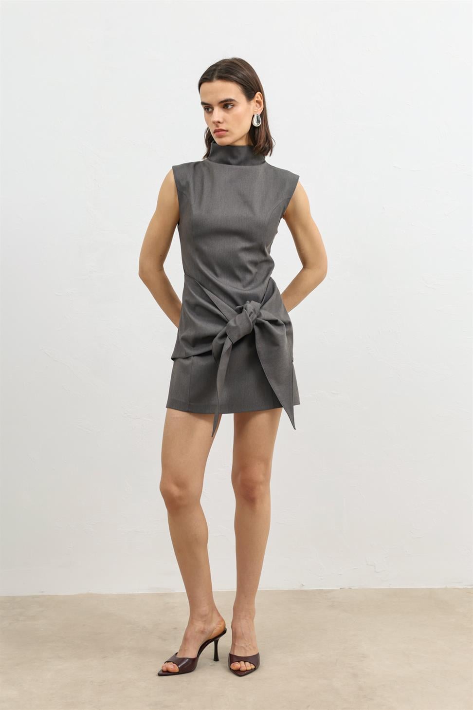 Womens Mini Dress with a Belt
