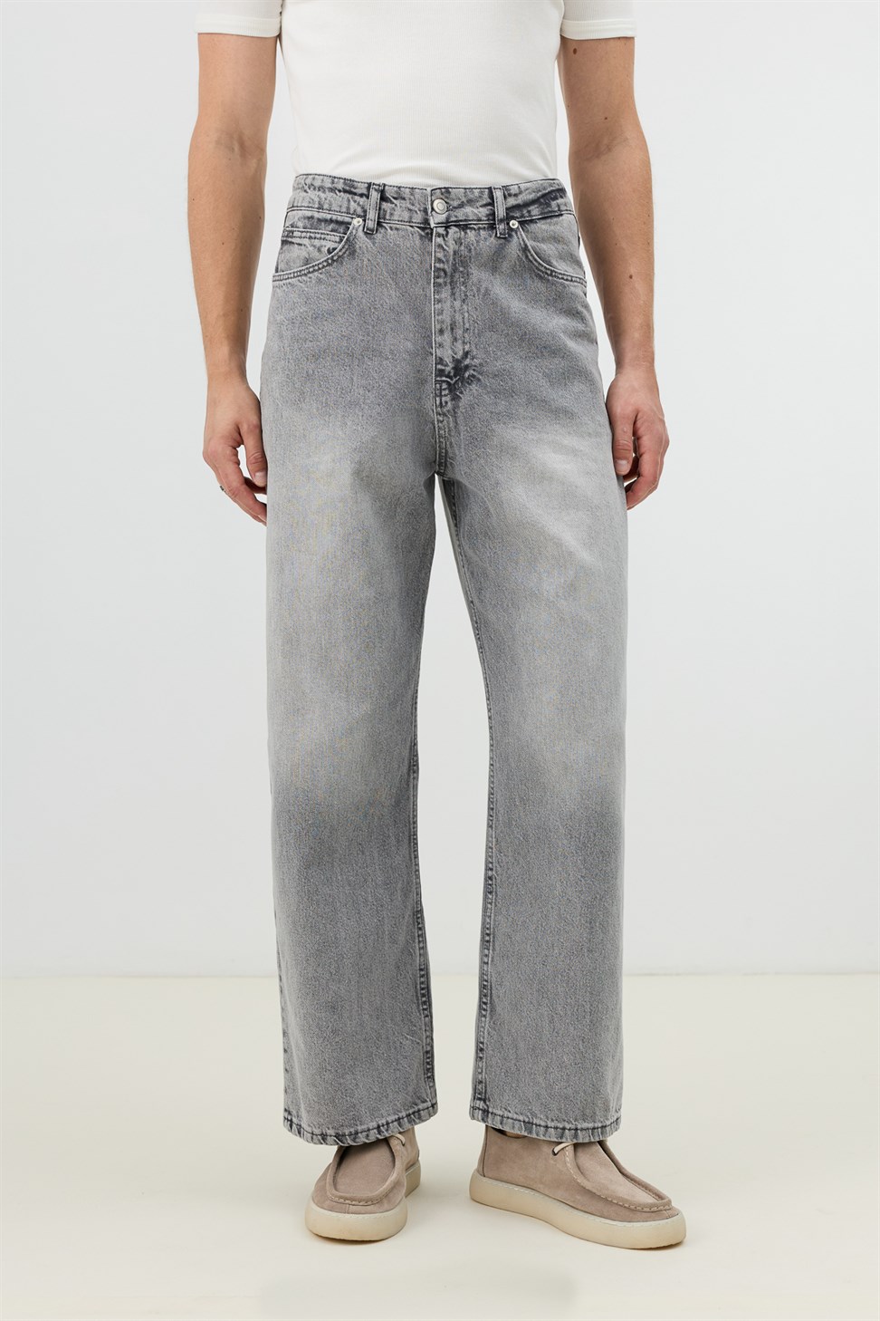 Antioch Gri Relax Fit Erkek Jean