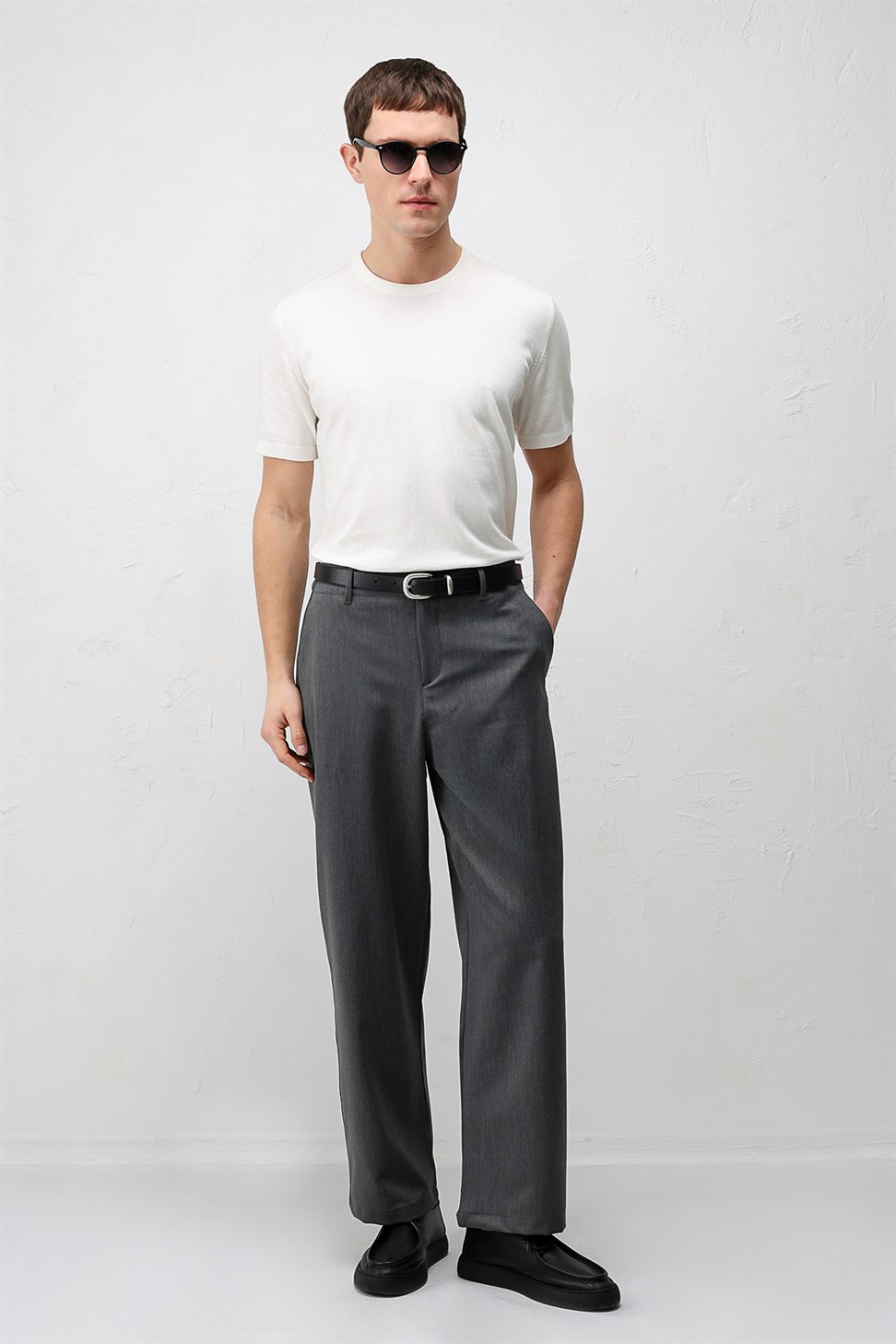 Antioch Gri Relaxed Fit Erkek Pantolon