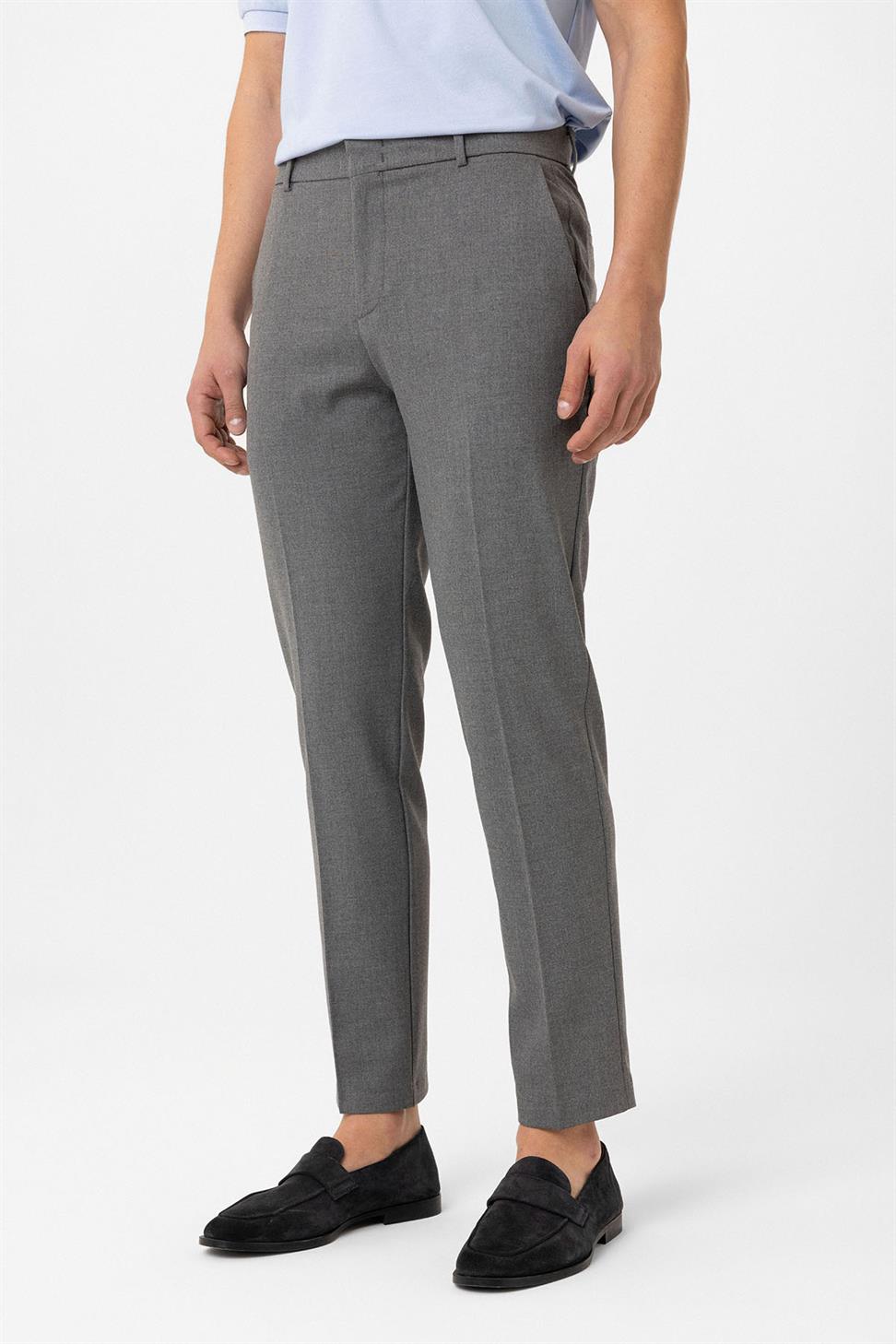 Antioch Gri Slim Fit Comfort Erkek Pantolon