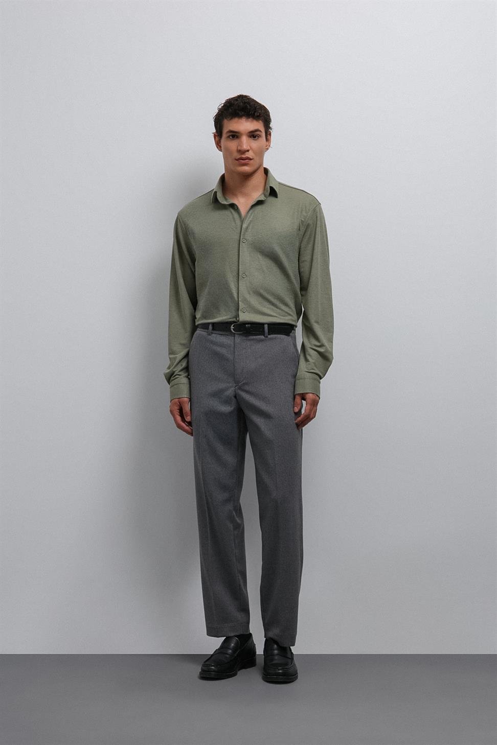 Antioch Gri Tapered Fit Erkek Pantolon