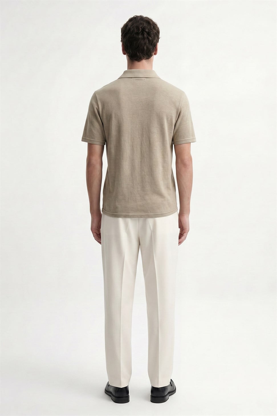 Antioch Haki Düğmeli Polo Yaka Erkek T-Shirt