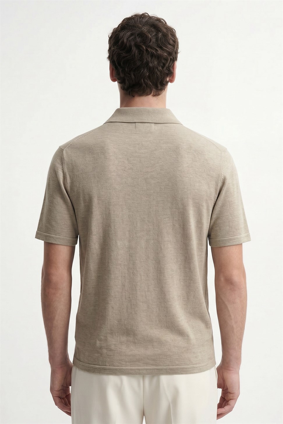 Antioch Haki Düğmeli Polo Yaka Erkek T-Shirt