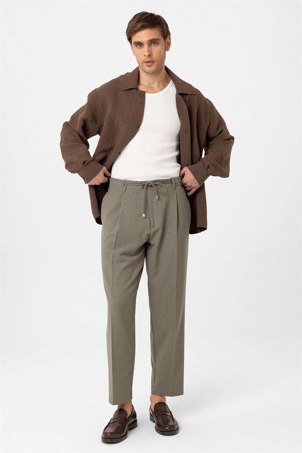 Antioch Haki Jogger Relaxed Fit  Erkek Pantolon