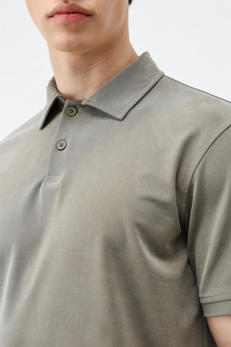 Mens Lyocell-Blend Polo Shirt