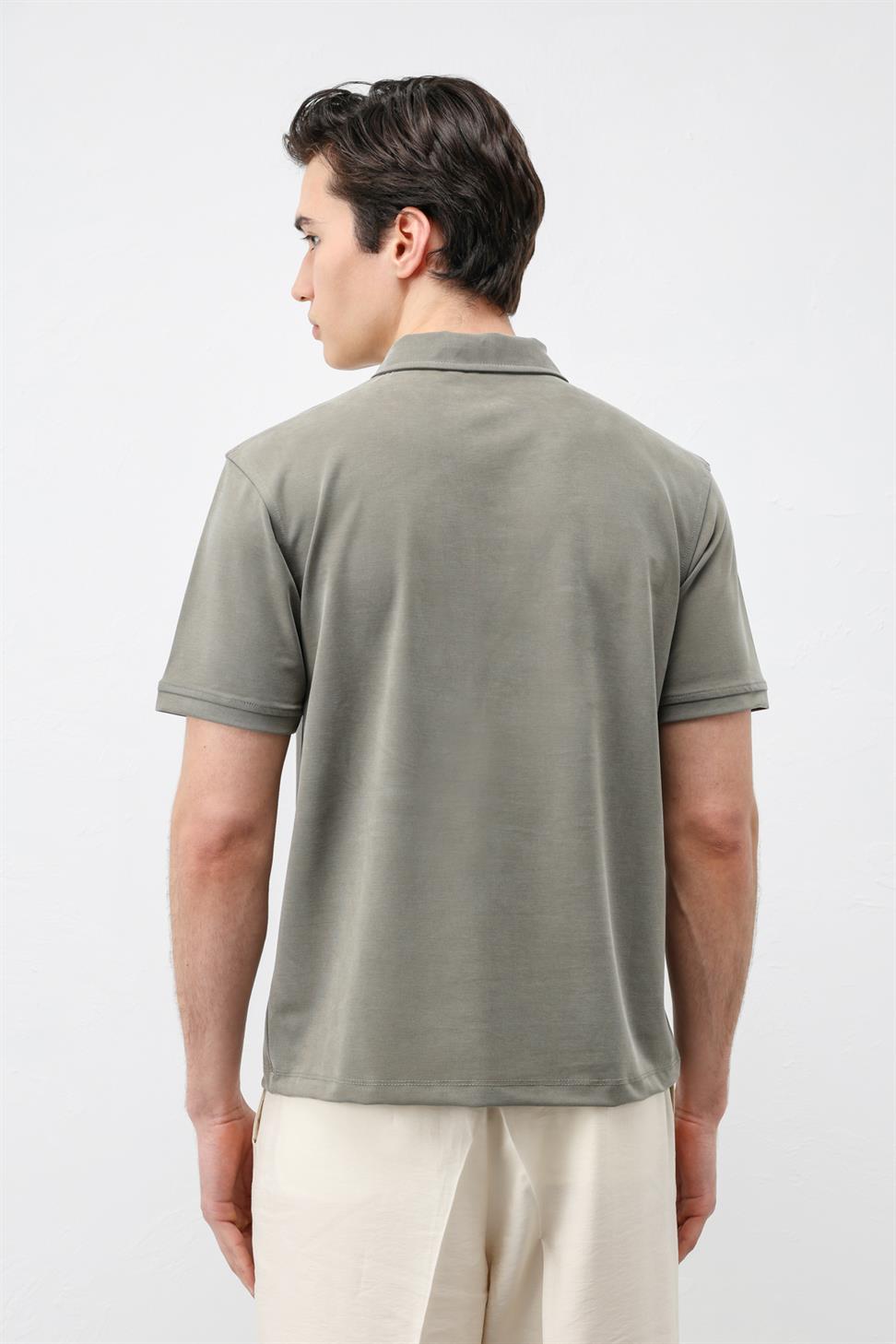 Mens Lyocell-Blend Polo Shirt