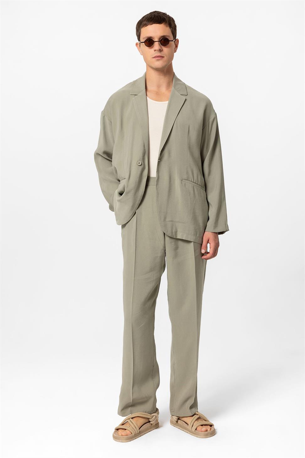 Oversized Unlined Mens Blazer Jacket