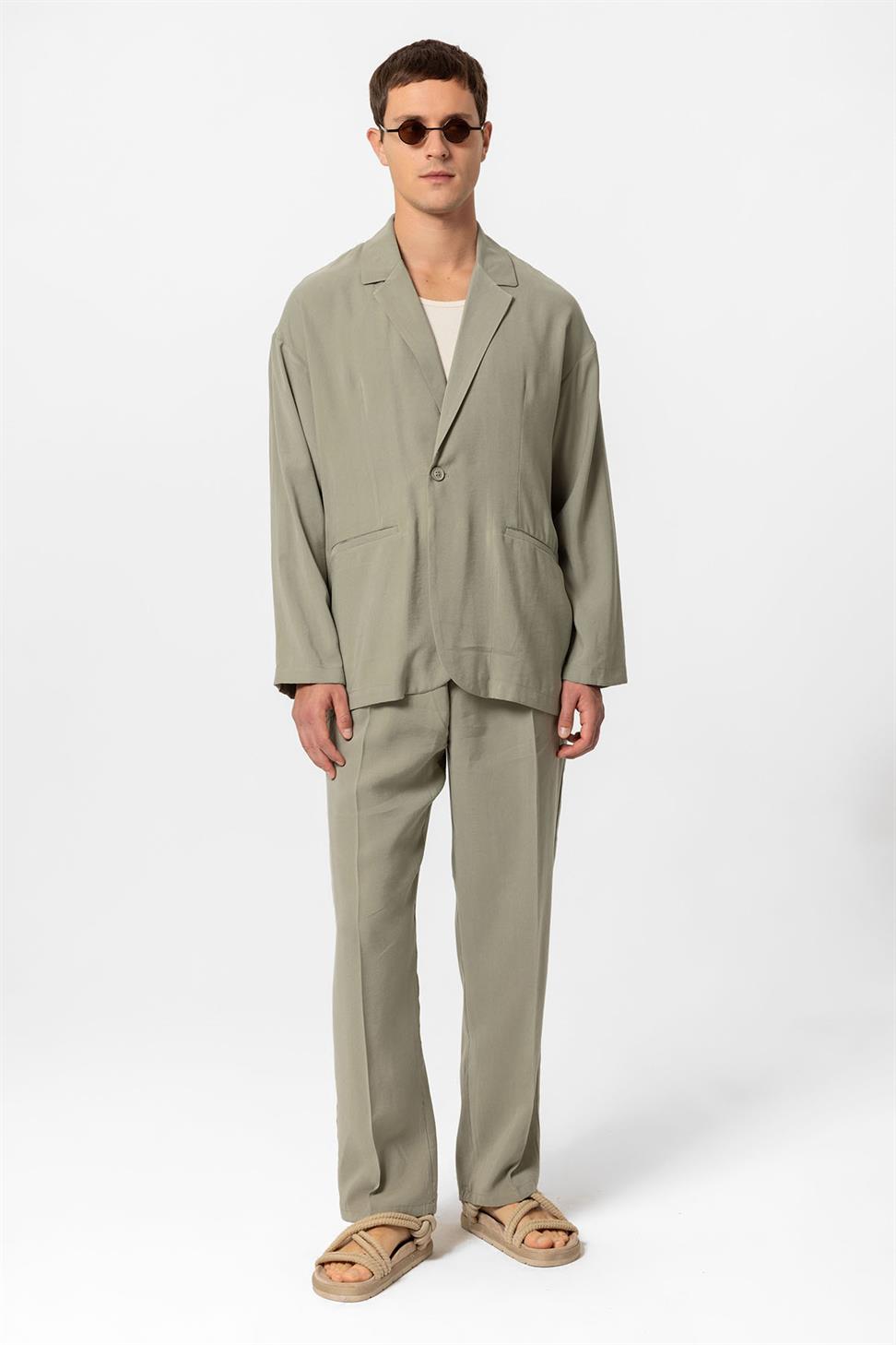 Oversized Unlined Mens Blazer Jacket