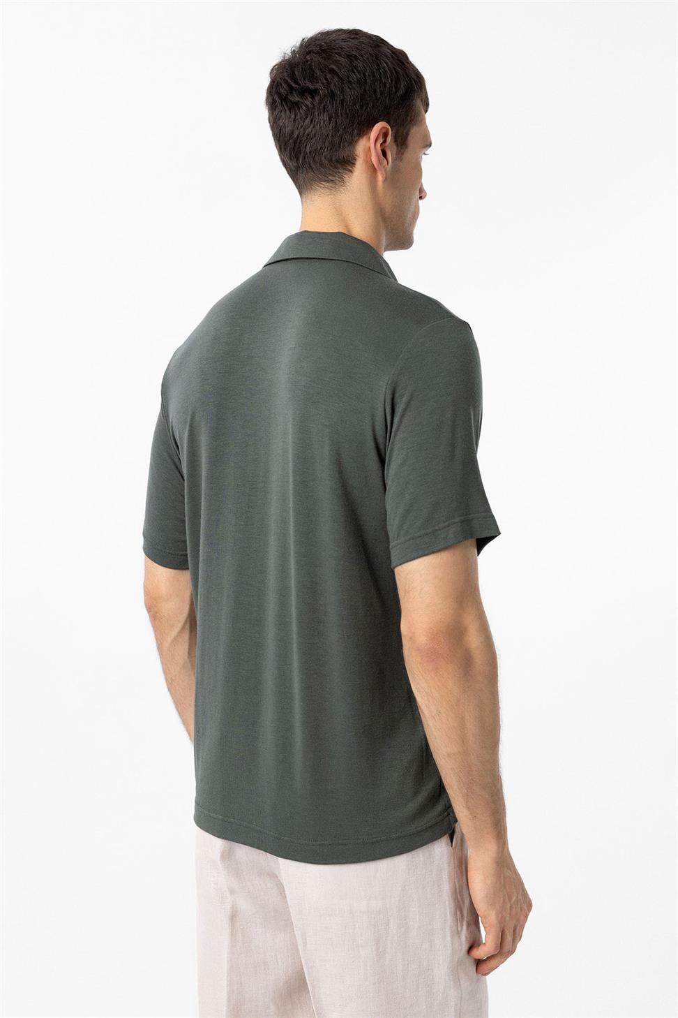 Antioch Haki Regular Fit Polo Yaka Erkek T-Shirt