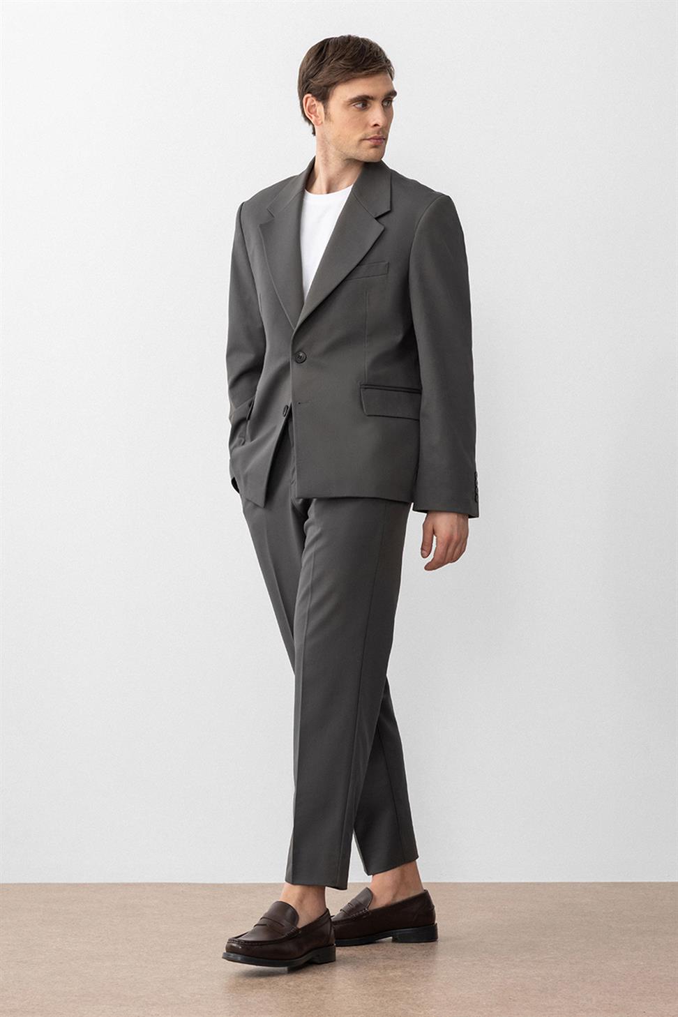 Antioch Haki Relax Fit Erkek Blazer Ceket