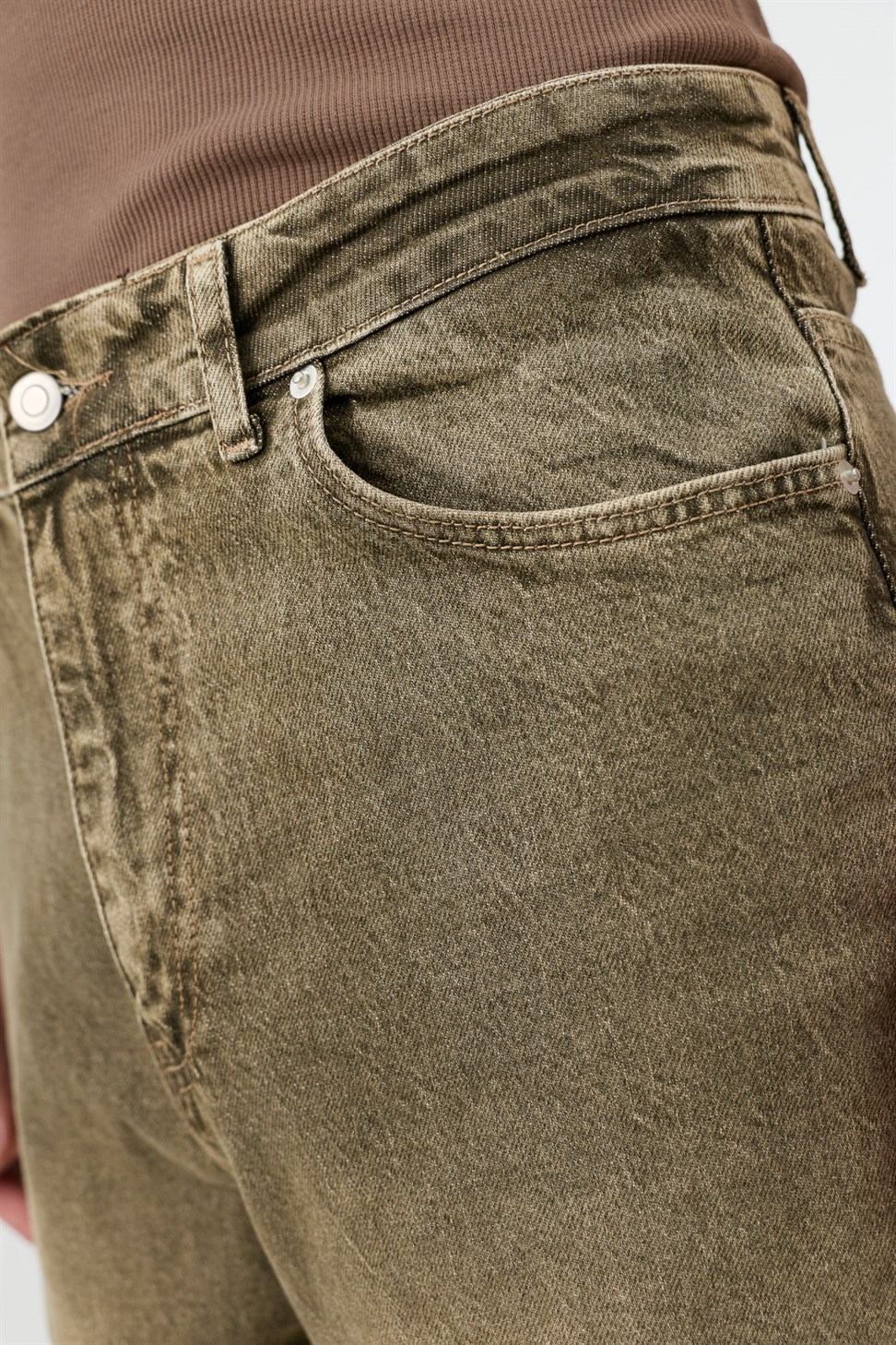 Antioch Haki Relax Fit Erkek Jean