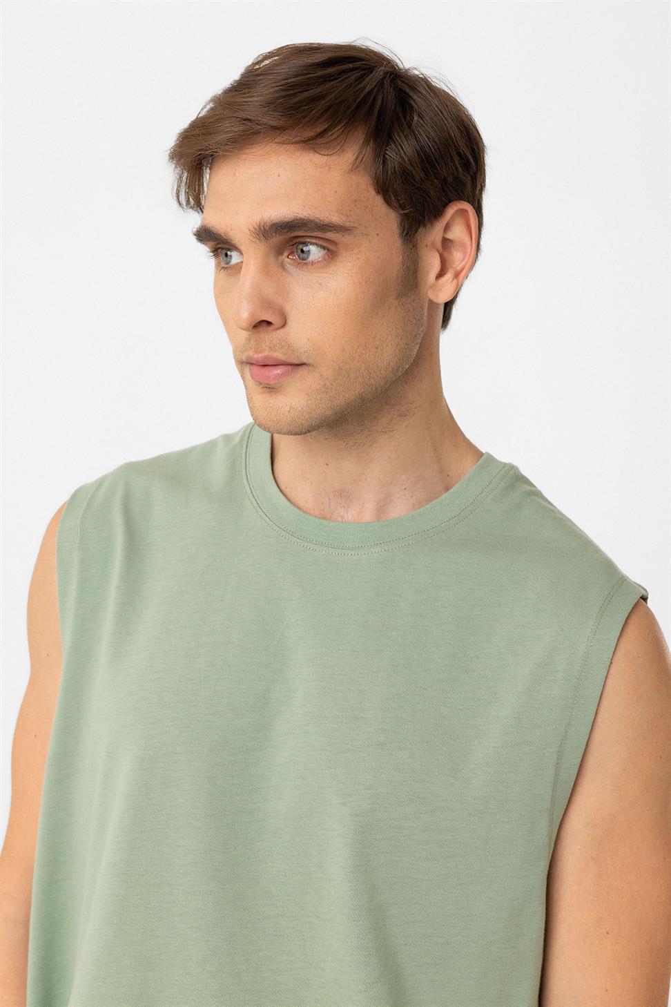 Antioch Haki Relaxed Fit Erkek Kolsuz T-Shirt