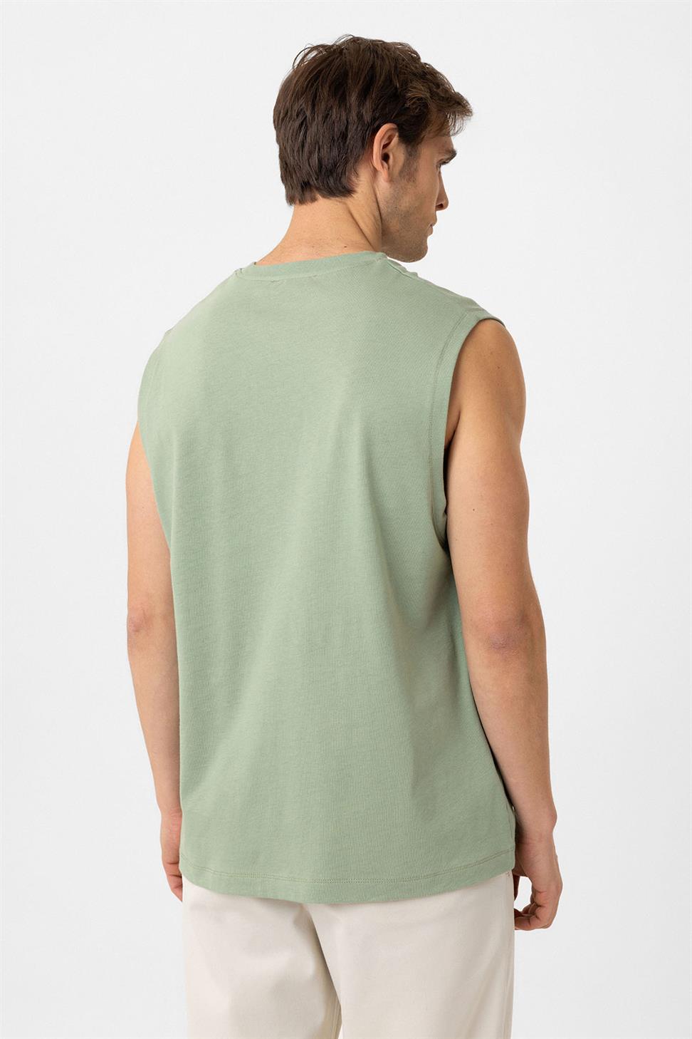 Antioch Haki Relaxed Fit Erkek Kolsuz T-Shirt