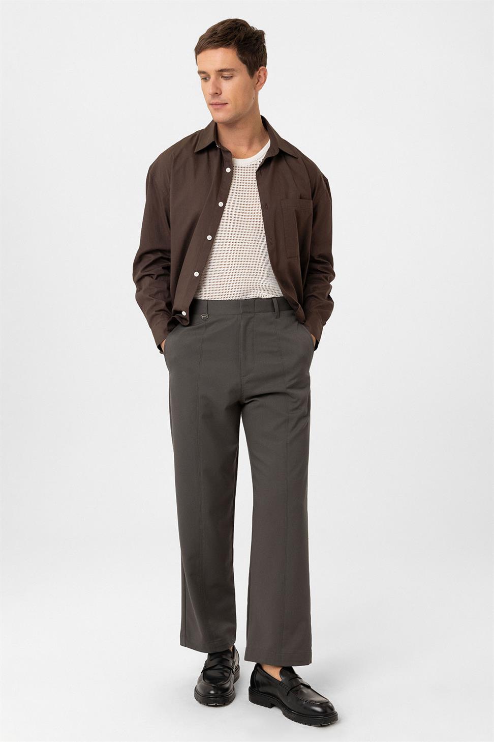 Antioch Haki Straight Fit Erkek Pantolon